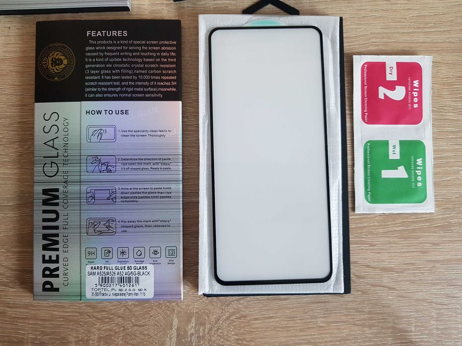 Hartowane szkło HARD Full Glue 5D do SAMSUNG GALAXY A52/A52S