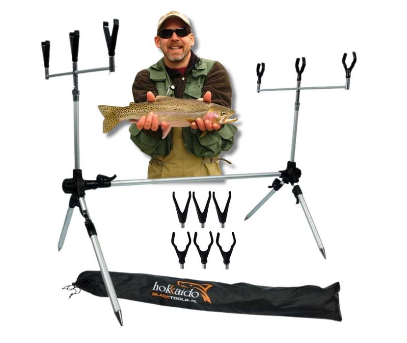 ROD POD stanowisko KARPIOWE wędkarskie stojak na wędki HOKKAIDO