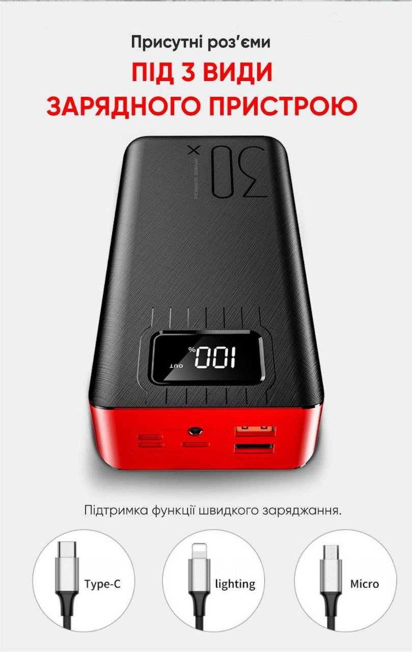 ПаверБанк (PowerBank) 30000mAh