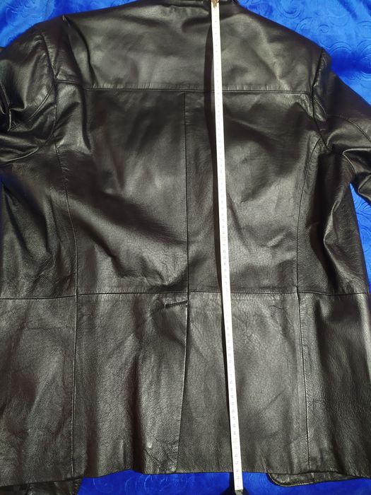 Мужской кожаный пиджак