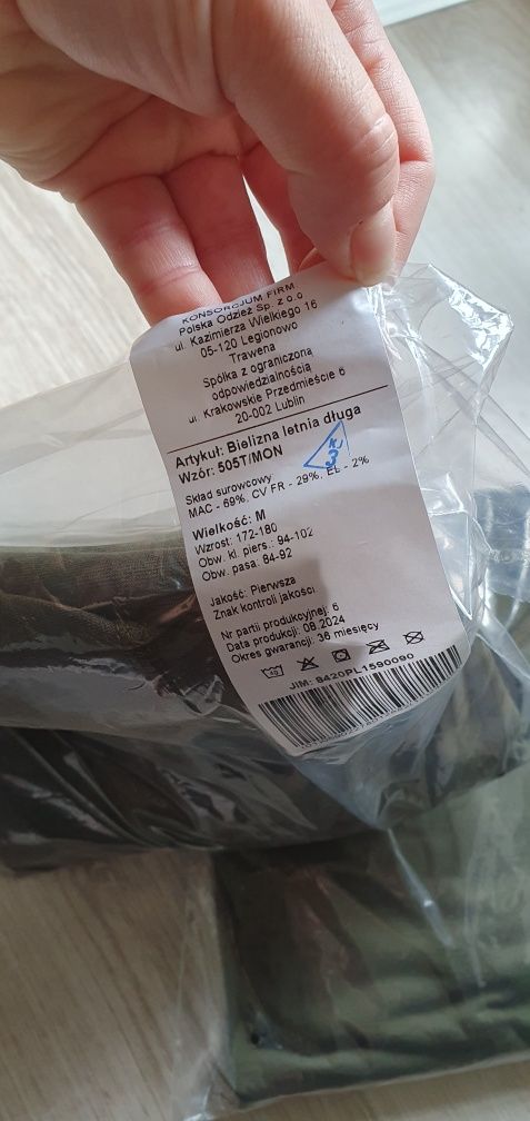 Bielizna letnia długa wzór 505T/MON r. M