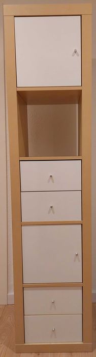 Regał expedit/kallax 5x1 plus wkłady