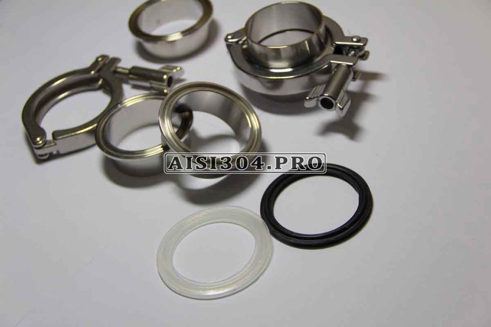 Clamp кламп нержавіючий Dn 50 (52*1.5 мм) AISI 304 DIN 11850 | TRiNOX