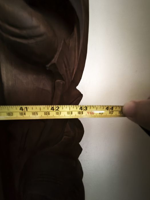 Móvel de entrada mais espelho, antigo em madeira