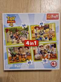 Puzzle trefl 4+, Toy story 4w1