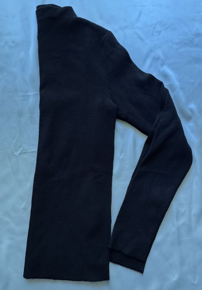 Nowy Czarny sweter  golf Mohito XXS Eco Viscose klasyczny basic