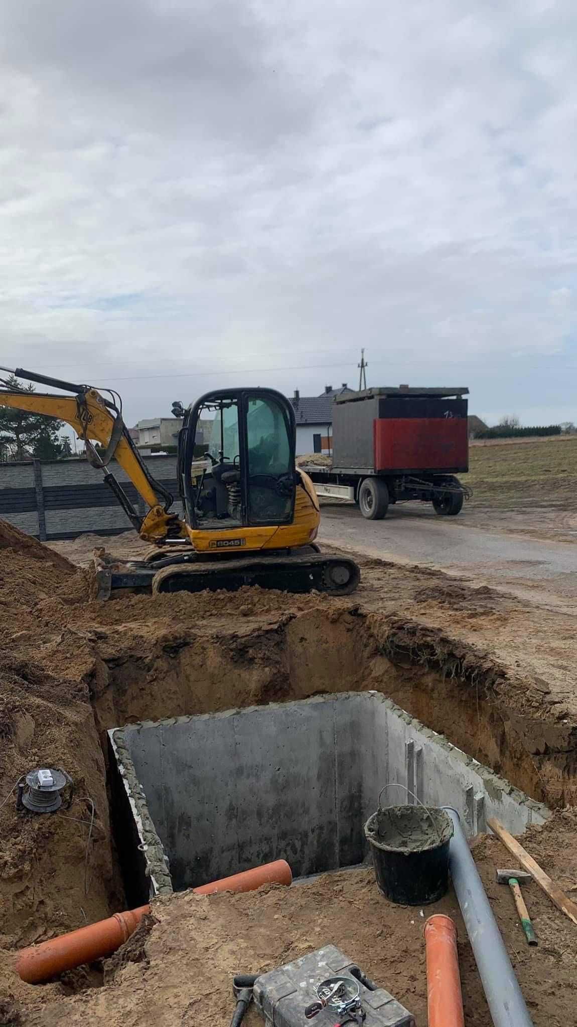 Szambo z wykopem Zbiornik Betonowy Zbiorniki na Szamba Wodę Deszczówkę