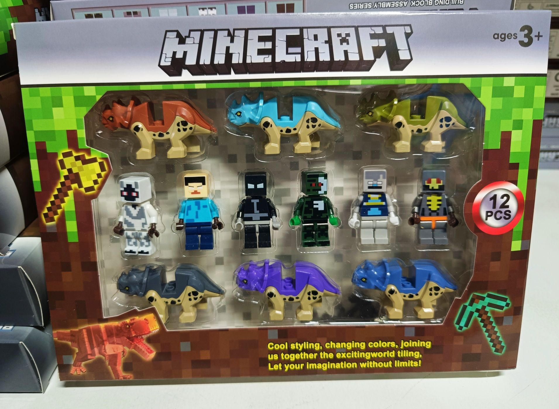 Nowe zabawki - super zestaw figurek z światła Minecraft