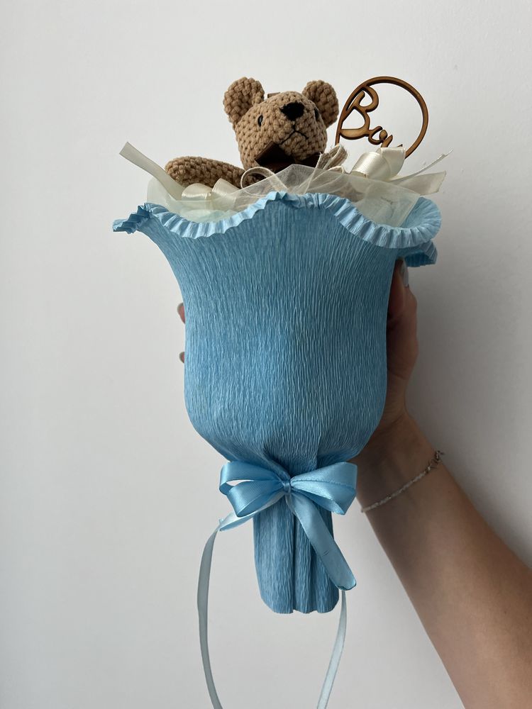 Bukiet tort z pampersów prezent baby shower chrzest