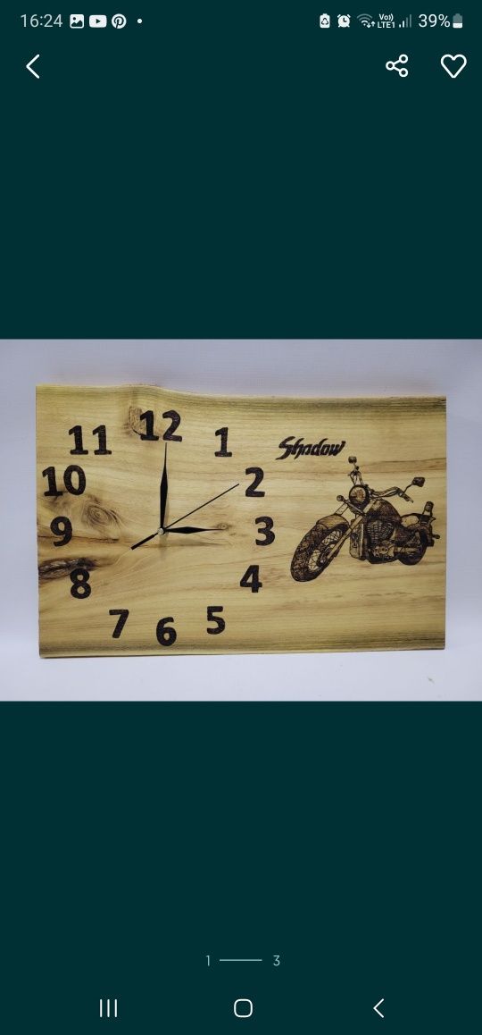 Obraz pies gończy/zegar upominek drewno prezent szyld logo