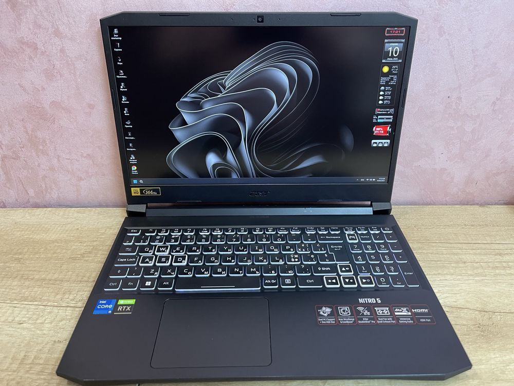 Ноутбук ігровий Acer Nitro 5 AN515-57 RTX 3060 I5-11400H 32Gb DDR4