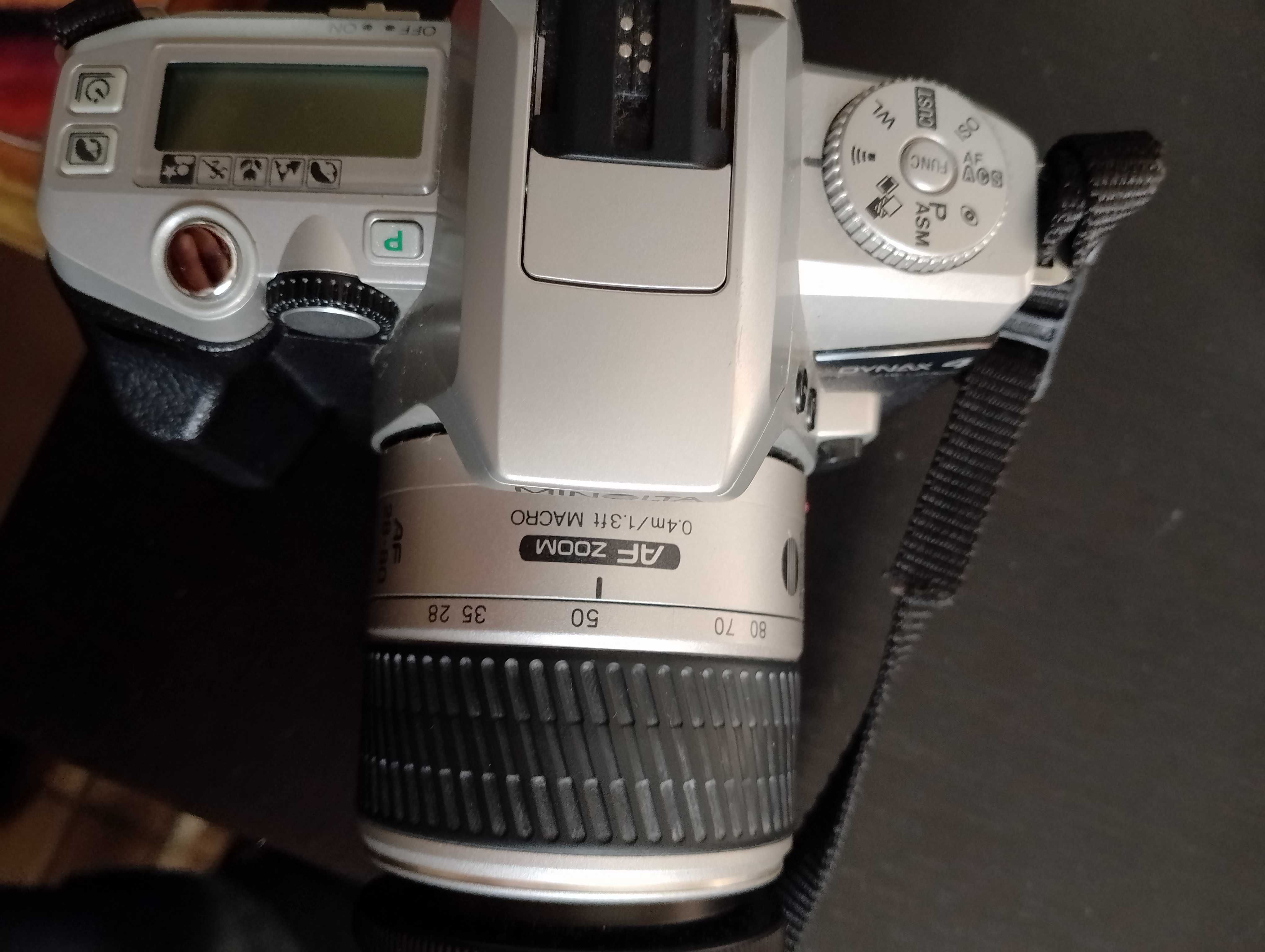 minolta dynax 4, analógica, com objectiva AF 28-100