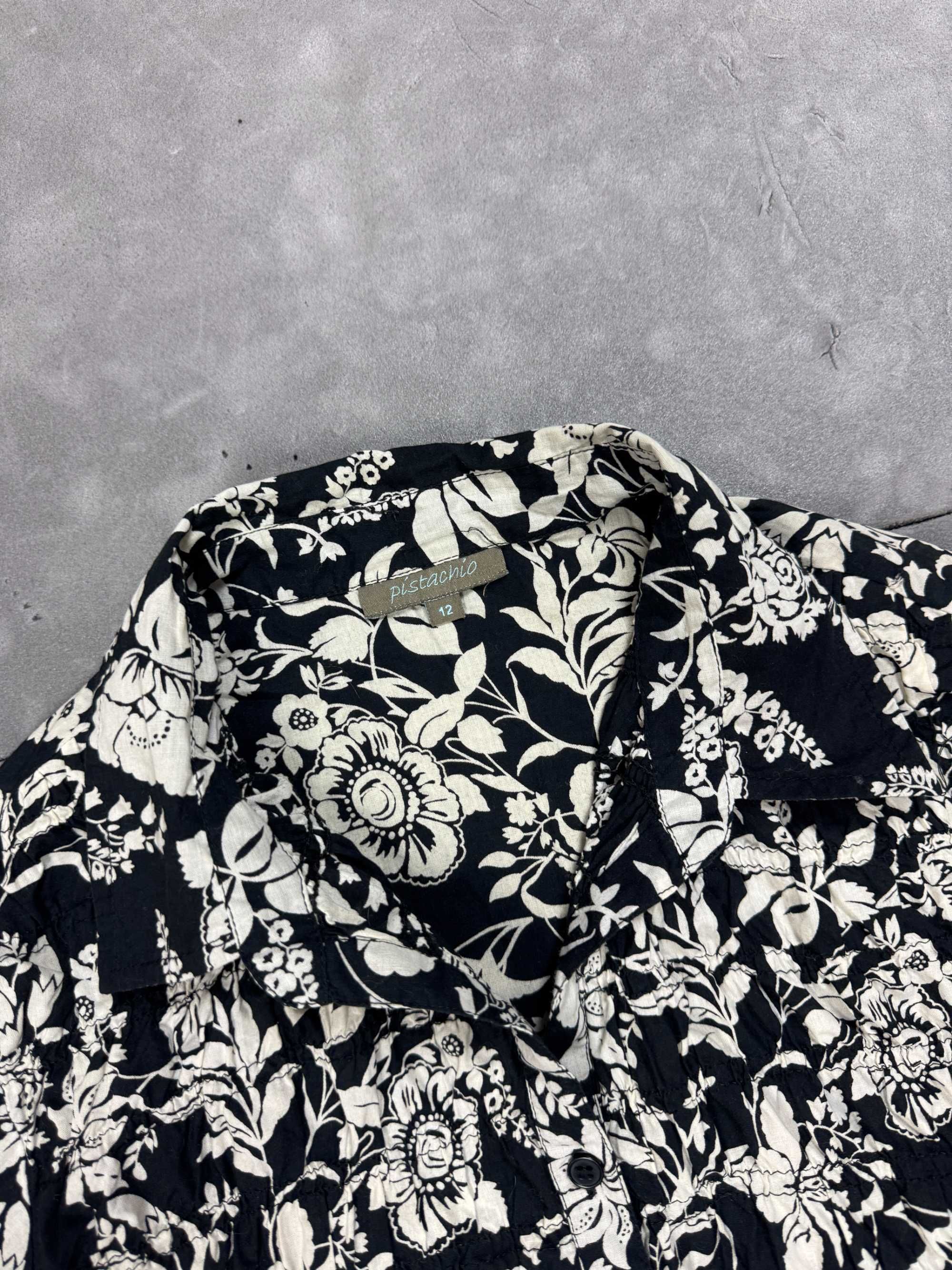 Koszula hawajska w kwiatki retro (S/M) 90s 80s y2k