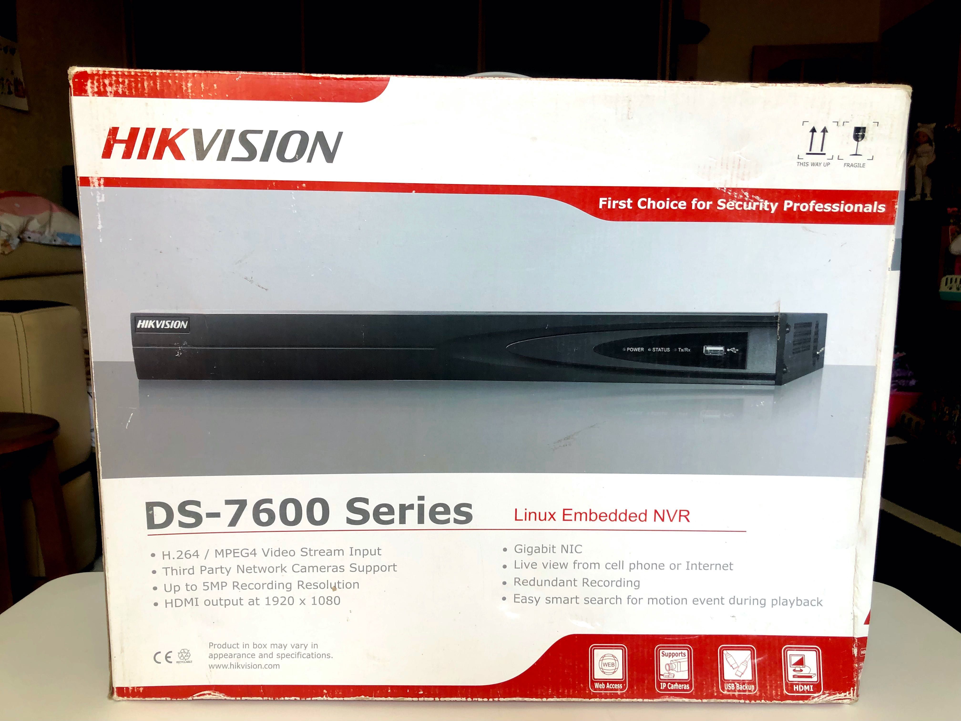 NVR IP видеорегистратор Hikvision DS-7616NI-E2/8P + 2TB диск