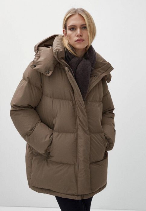 Kurtka puchowa Massimo Dutti M 38 oversize