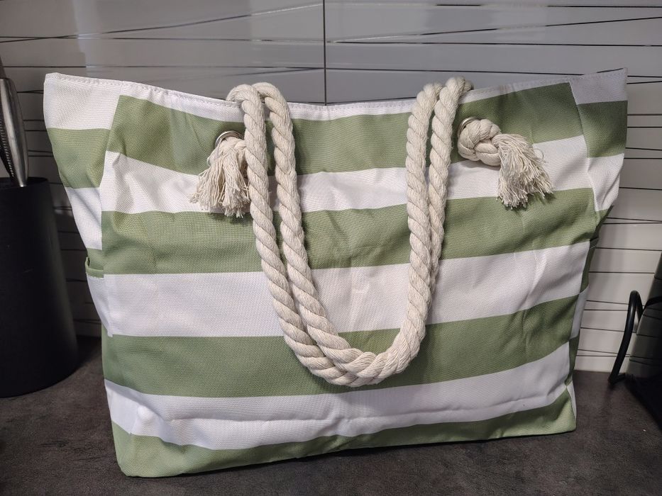 Torba plażowa w paski