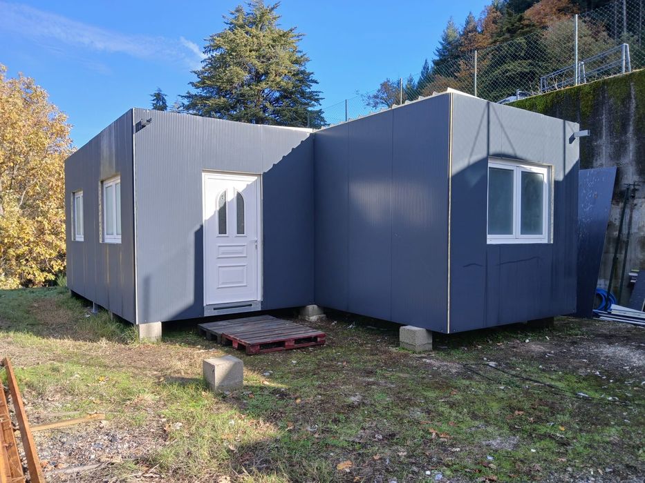 Casa Modular em fase de acabamento