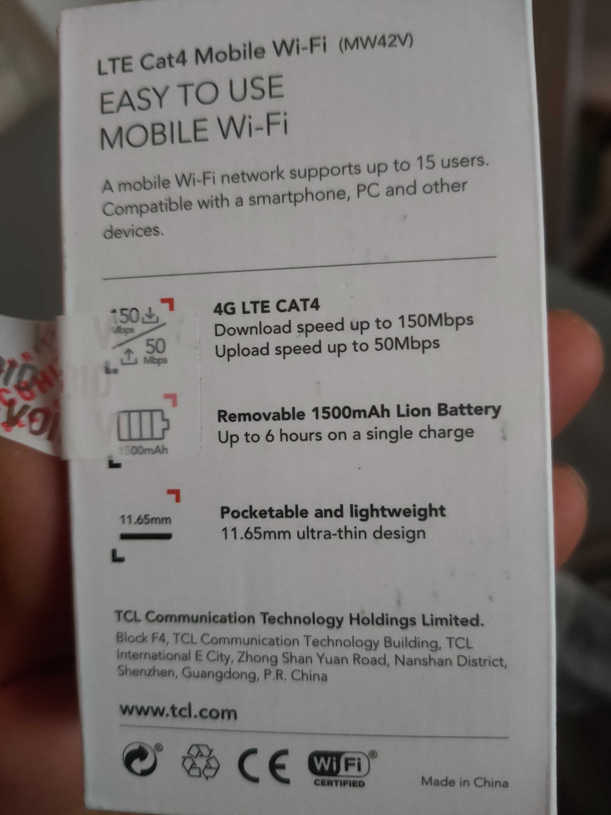 TCL mobile router