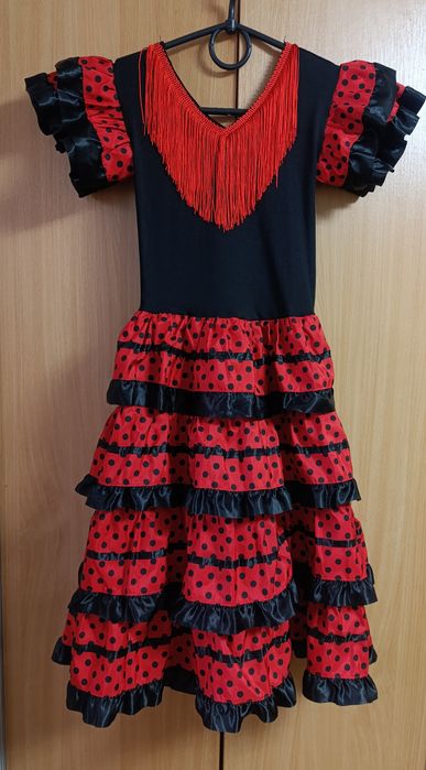 Дитяча сукня в  іспанському стилі фламенко, розмір 10