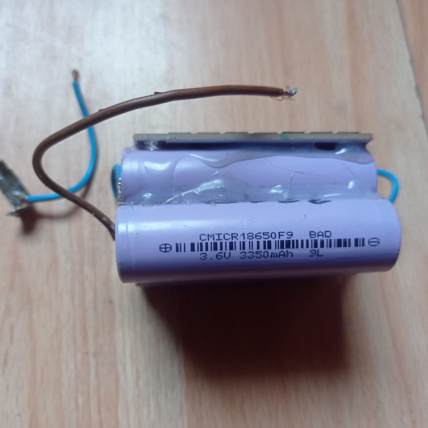 Литий-ионный (Li-ion) аккумулятор шуруповерта 18650 3350mah 3.6V. (BMS