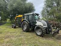 Zestaw lesny Valtra n 121  + Przyczepa zrywkowa