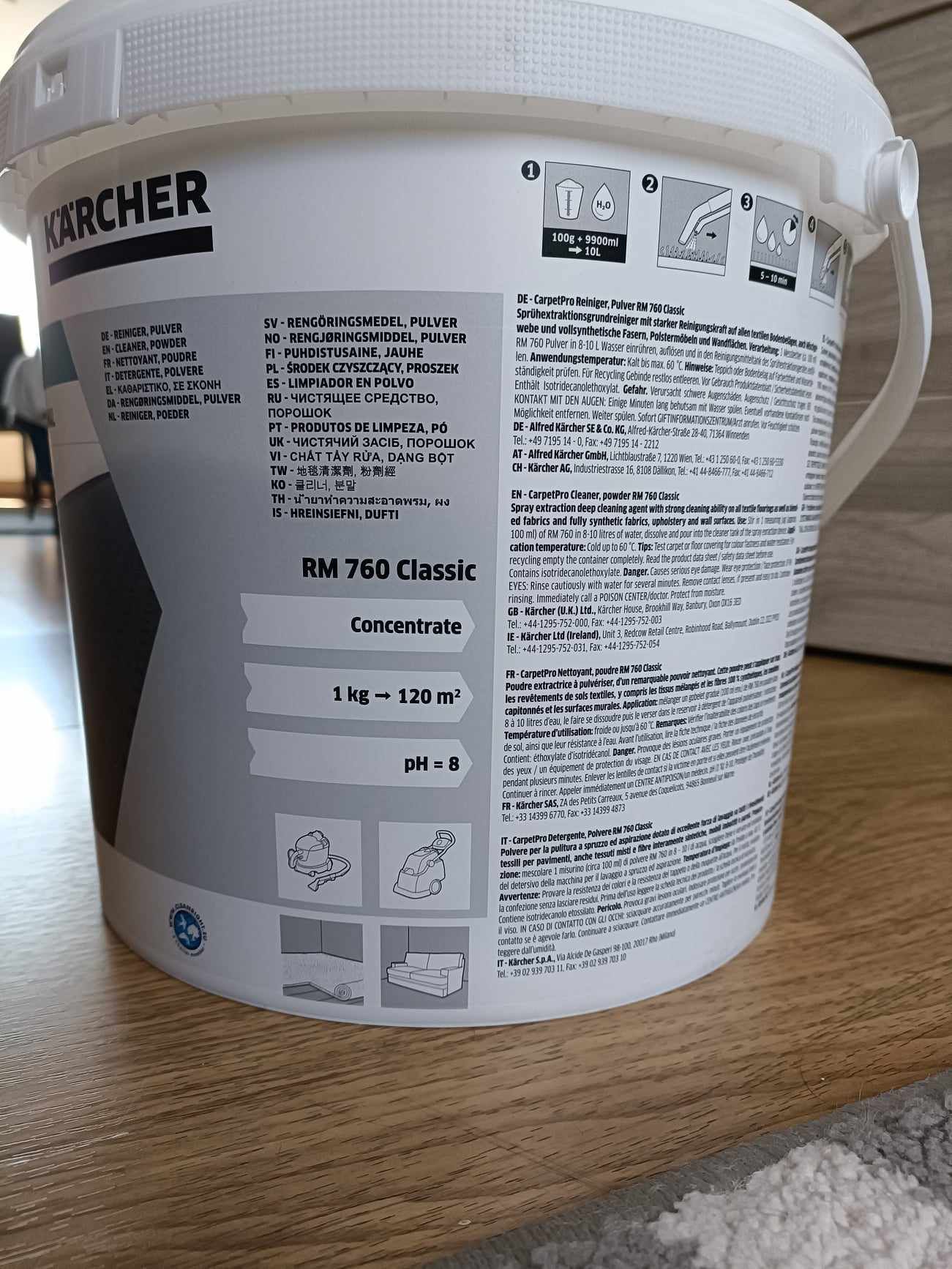 200g proszek Karcher RM 760 do prania dywanów, tapicerek