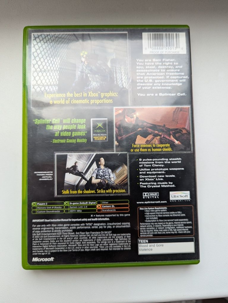Splinter Cell ігри игры диски на Xbox Classic