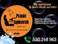 Pranie tapcerek z dojazdem- tapcerka meblowa, samochodowa, dywany