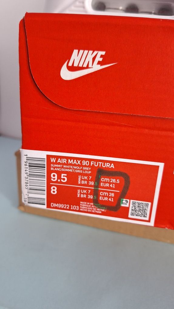 Sneakersy nowe sportowe Nike Air Max 90 Futura rozmiar 41