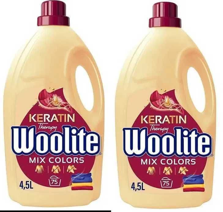 2 X płyn do prania Woolite Keratin Therapy 4,5 l 75 prań PROMOCJA