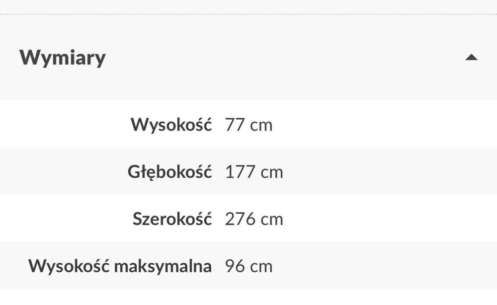 Narożnik Volta z funkcją relaksu