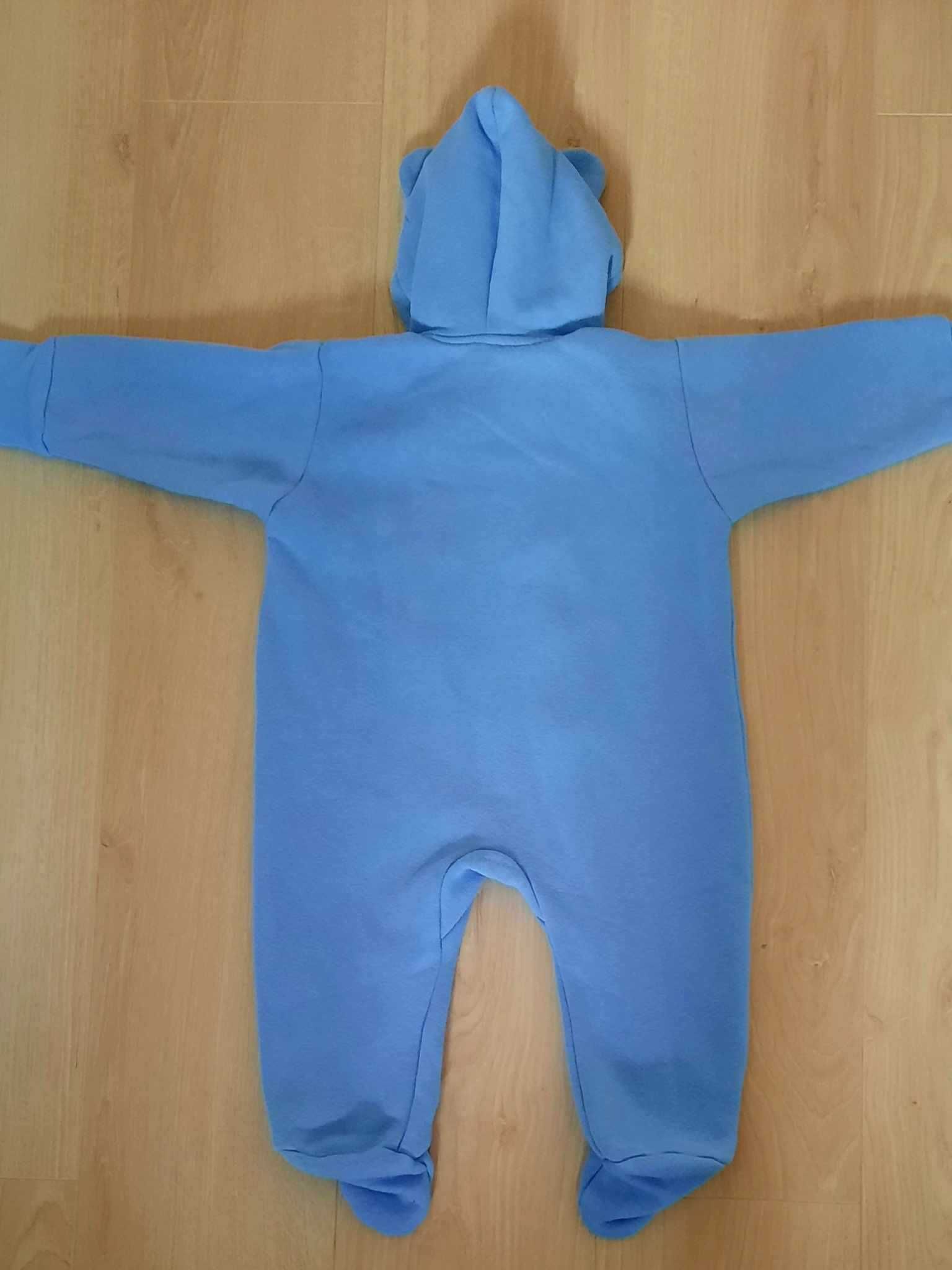 Kombinezon dla dziecka Kazum, ocieplany, 86 cm, niebieski, stan bdb