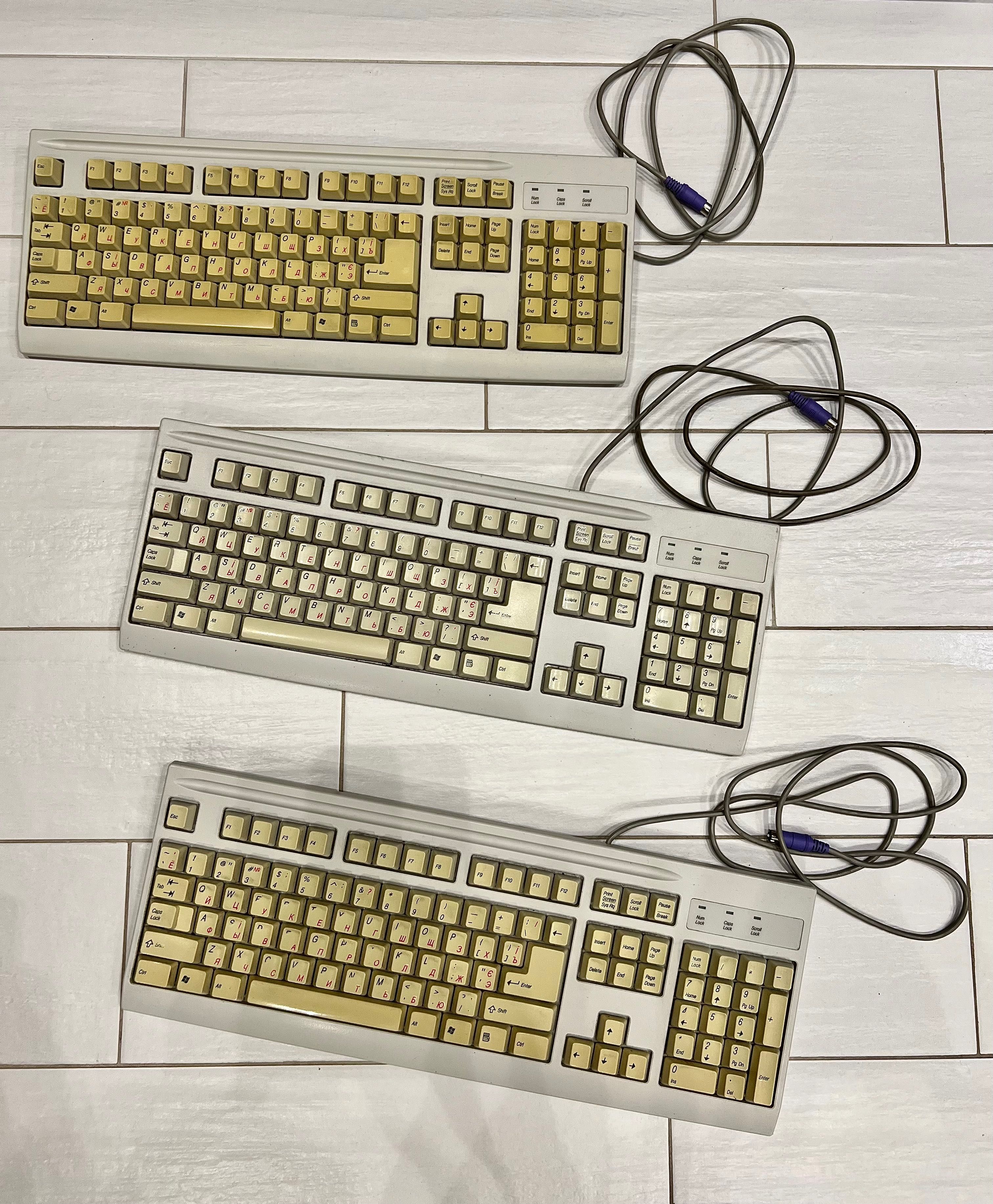 Клавиатура проводная Mitsumi, Logitech (компьютерная)