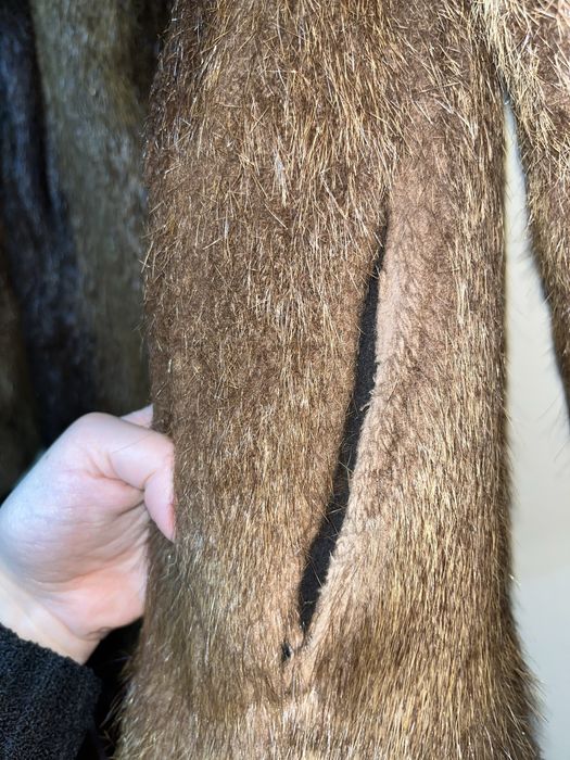 Шуба нутриевая с воротником