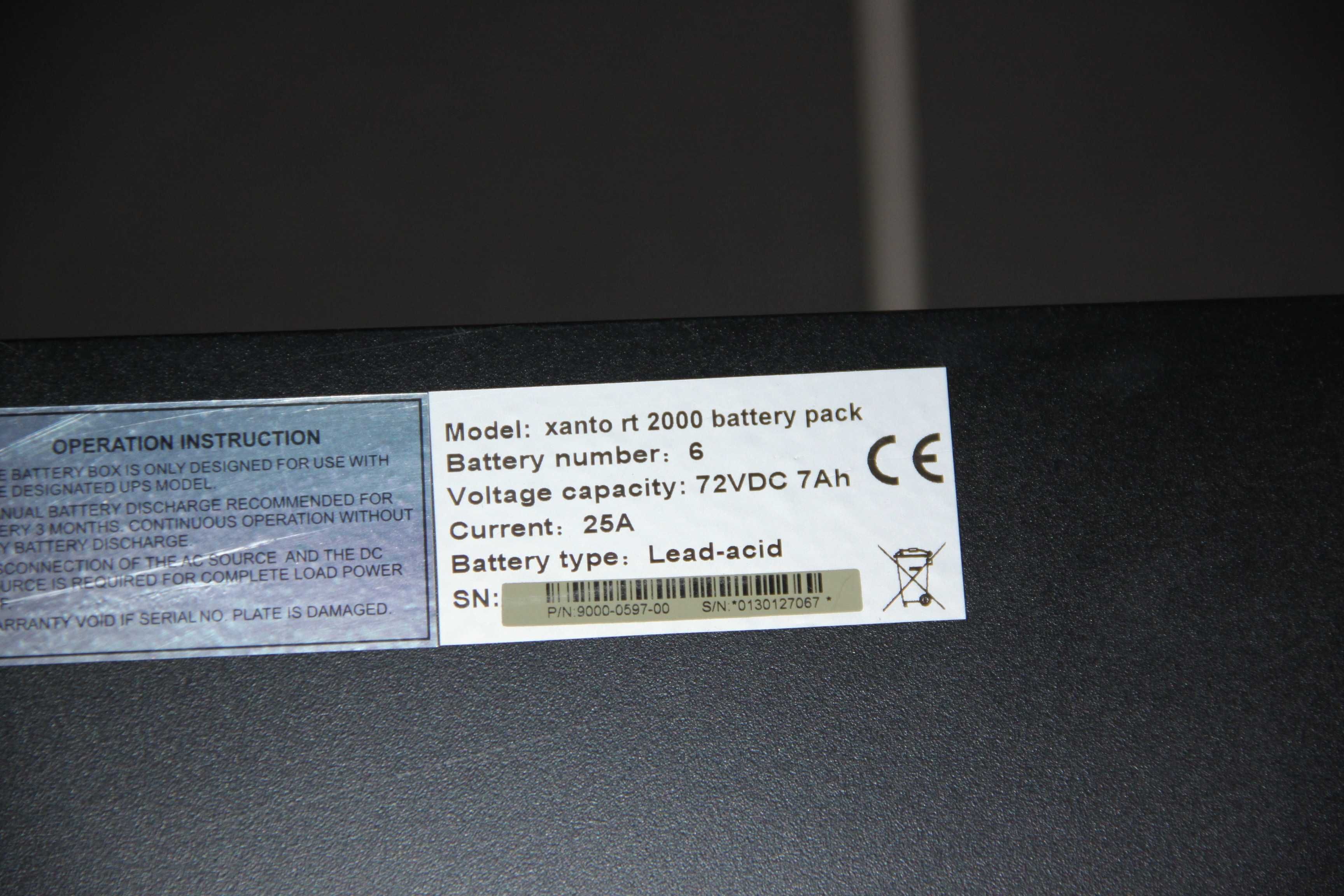 UPS system  zasilacz XANTO RT 2000 2 KVA /1400 W