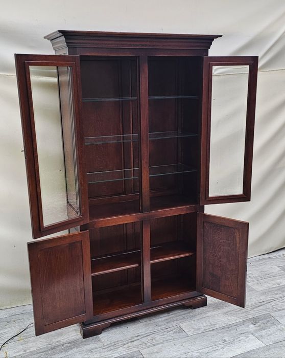 INTERESUJĄCA 100% Lita Dębowa Witryna Kolonialna WYSYŁKA