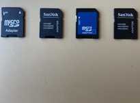 2 memory stick Pro Duo+ 4 adaptadores SD (SanDisk e Sony)