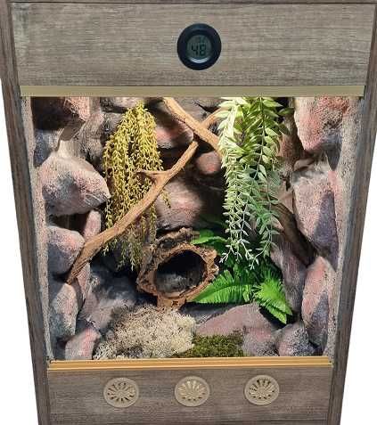 Terrarium  dla gekona  orzęsionego na zamówienie 40x40x60