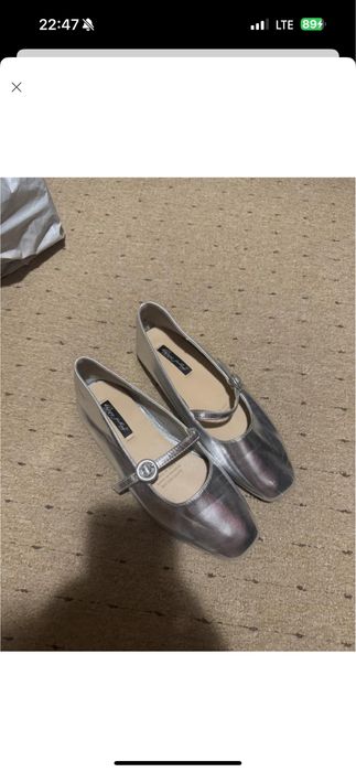 Балетки сріблясті