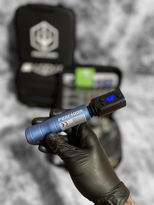 Тату наборв кейсе  беспроводная тату машинка краски иглы