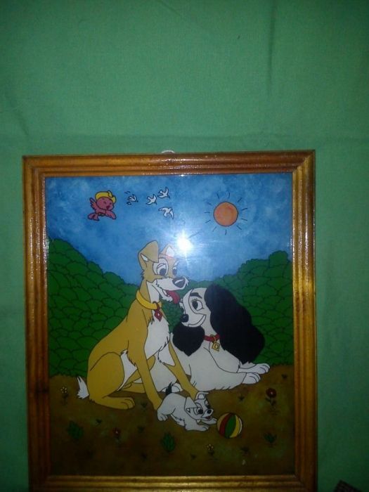 Quadro grande Os meus cachorros