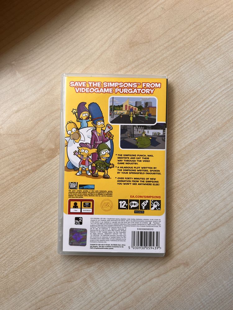 The Simpsons game gra na psp