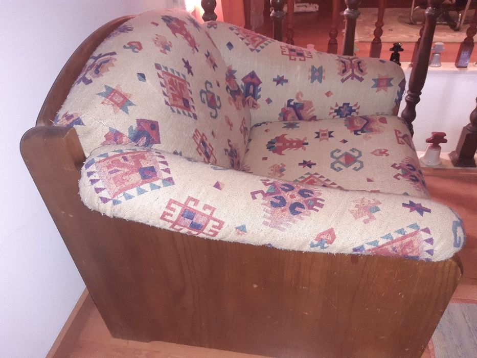 Sofás  "Cerne" de sala-Cadeirões-Vendo/Troco. Conjunto de 4 sofás