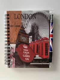 Caderno A6 com caneta London