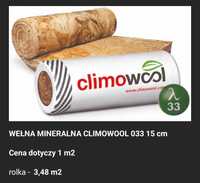 Wełna mineralna szklana Climowool 150 mm