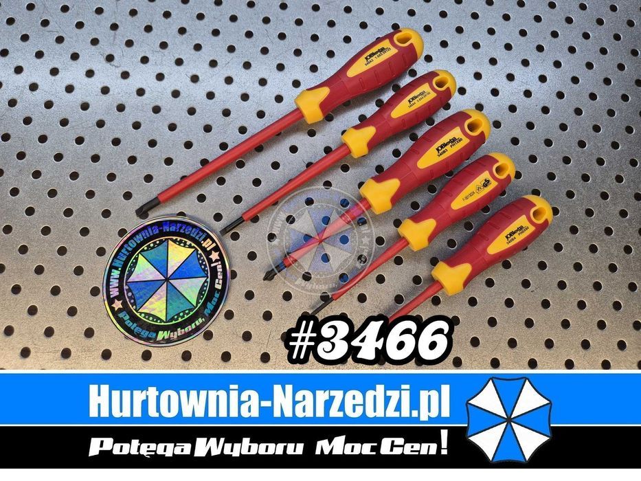 Wkrętaki izolowane 5-el. VDE 1000V śrubokręty izolowane dla elektryka