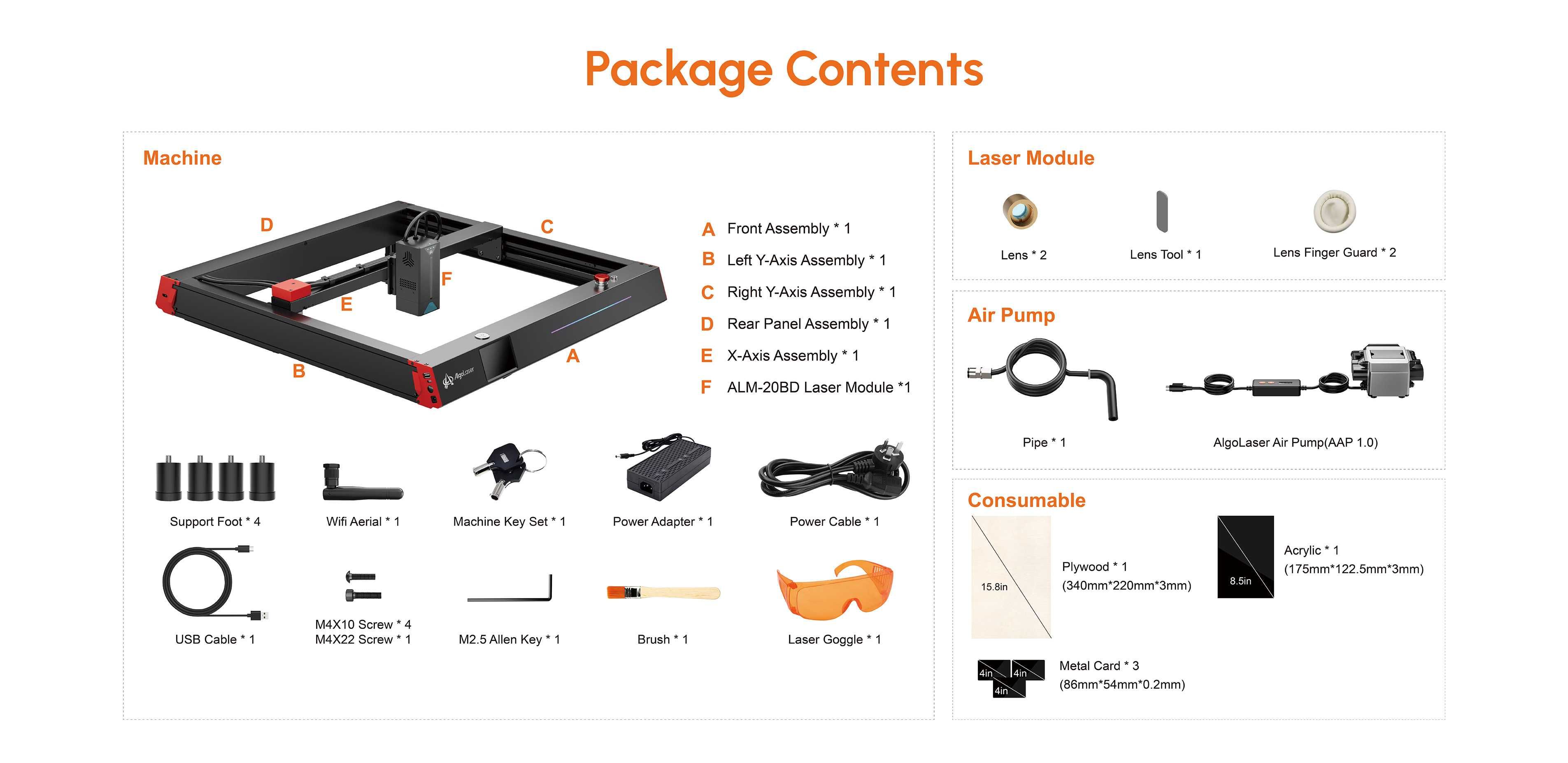 Laser engraver Algolaser Delta 22W