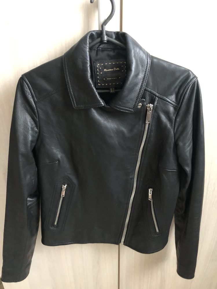 Шкіряна куртка Massimo dutti