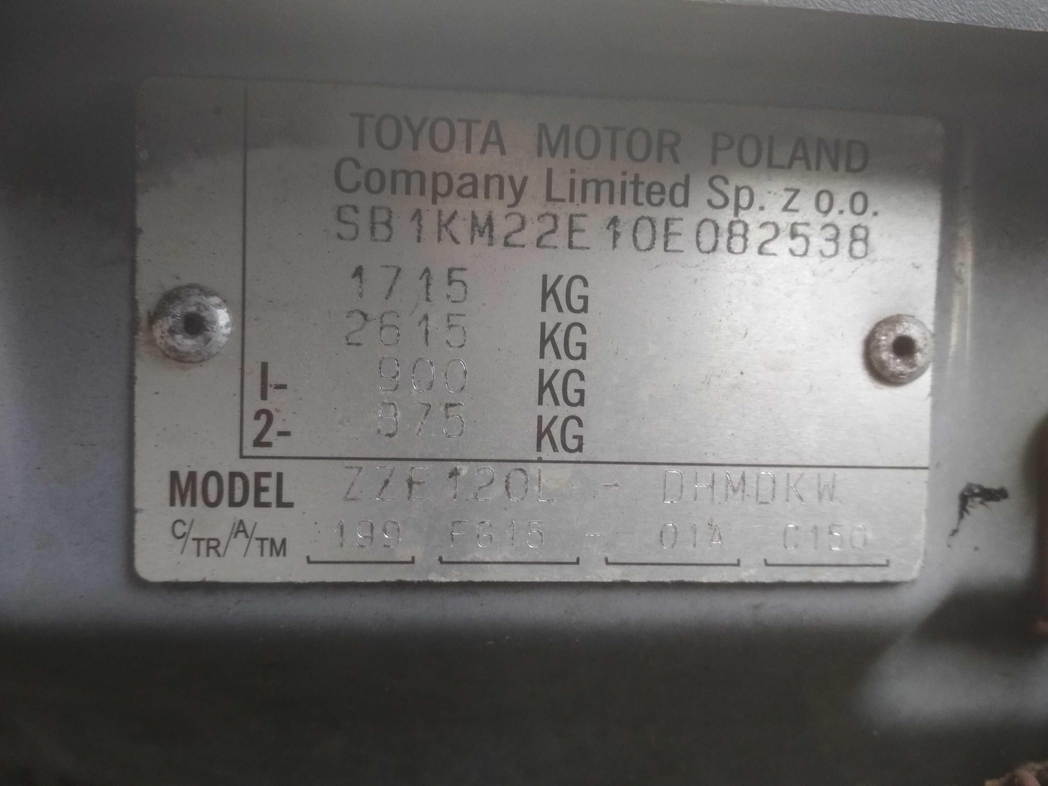 Toyota Corolla 1,4 VVT-I Krajowy