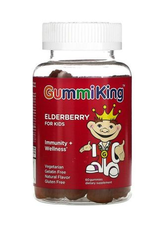 Gummiking, Immunity + Wellness, со вкусом малины, 60 жевательных конфе